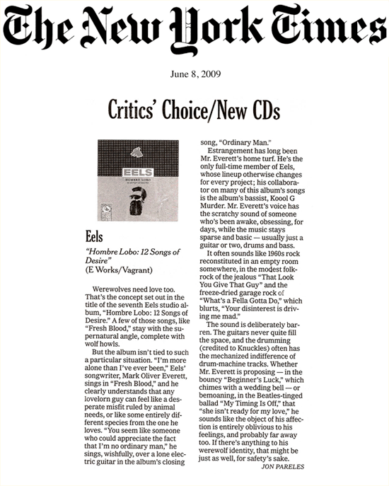 New York Times Hombre Lobo Review
