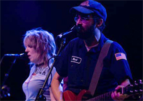 E with Lucinda Williams at the El Rey in Los Angeles, September 2007